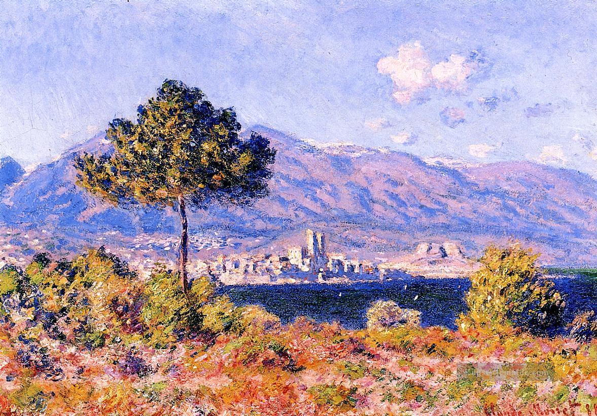 Ansicht von Antibes vom Plateau Claude Monet Ölgemälde
